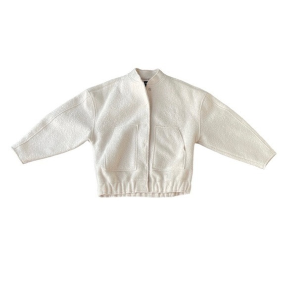 Zara Oversized Bomber NWOT in Cream XS/S - Picture 7 of 10